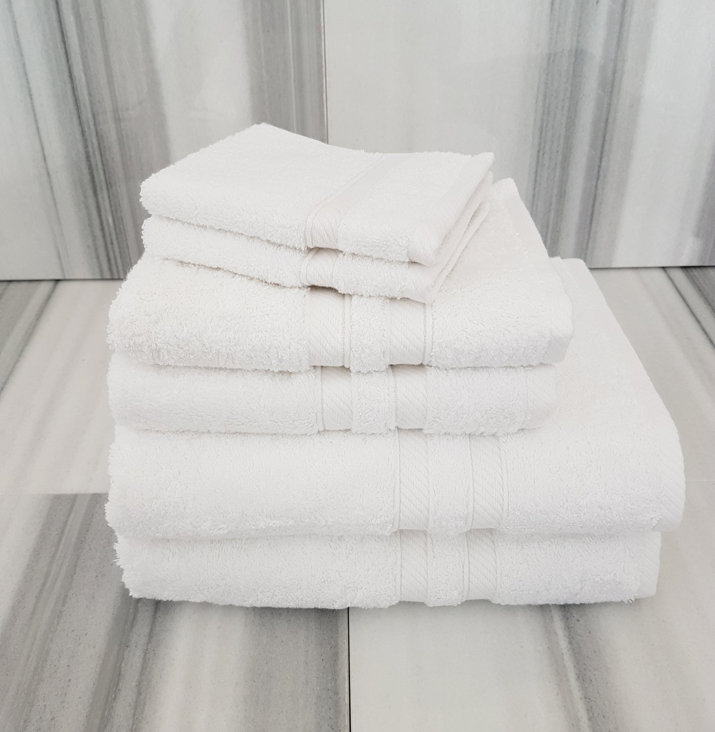 Element - Set of 6 White Towels