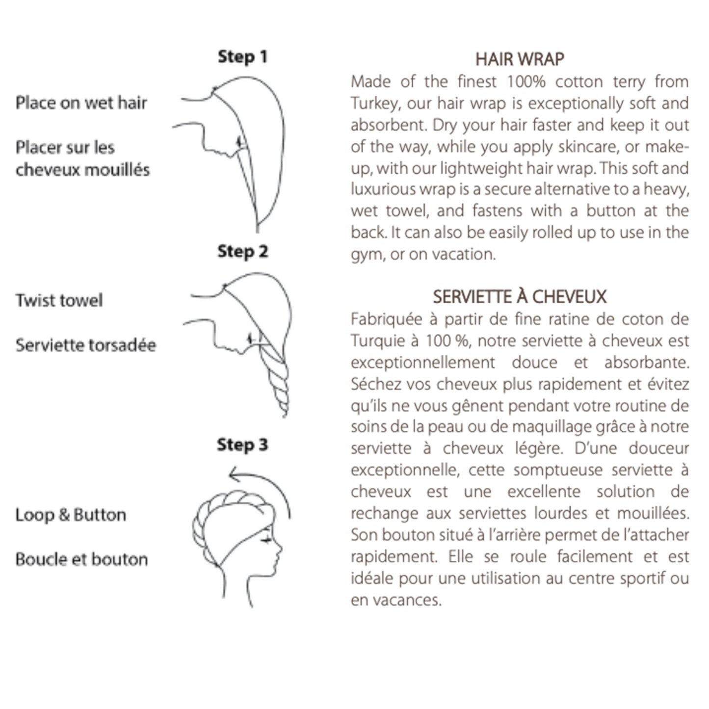 Body and Hair Wrap Set