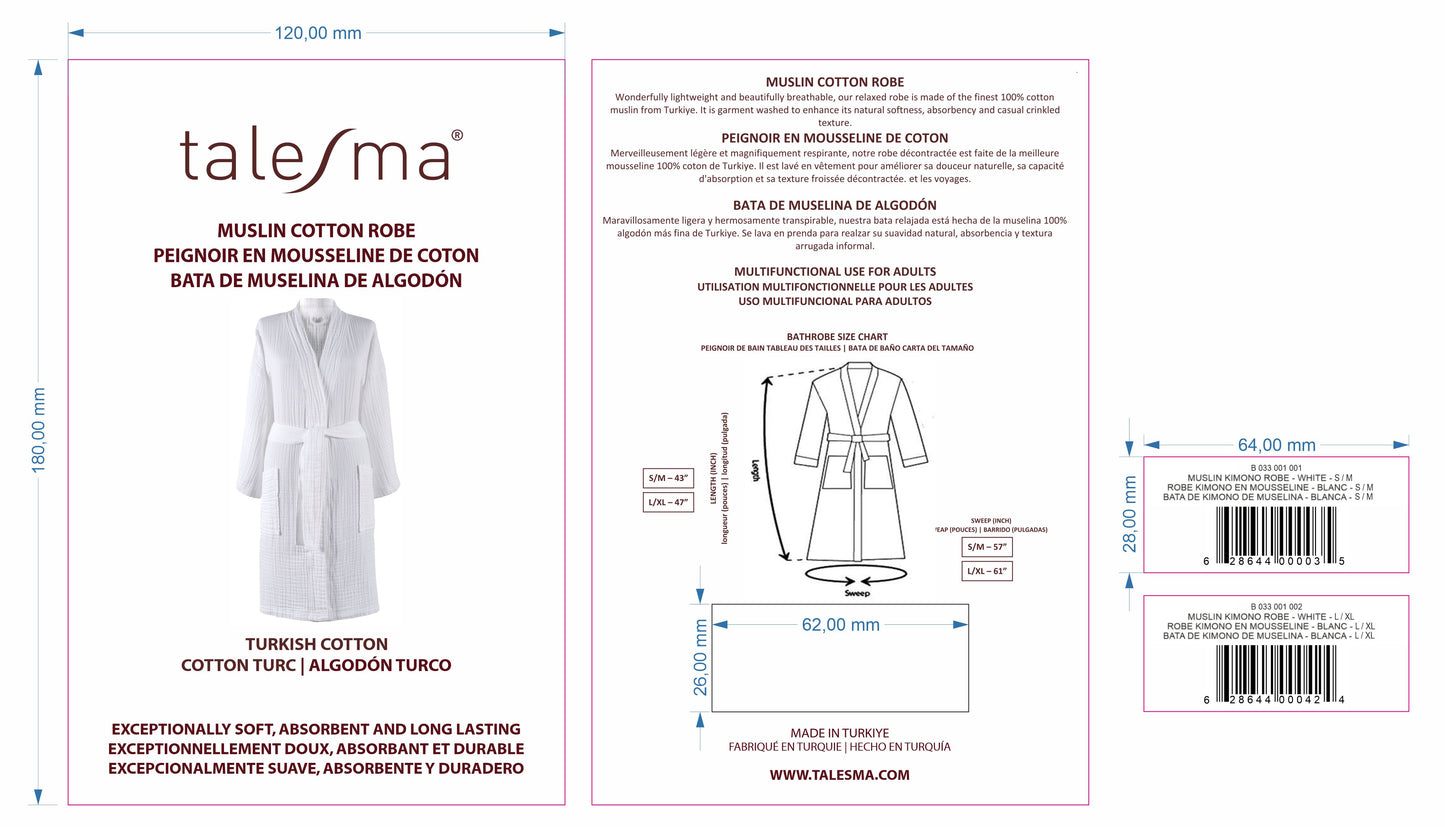 Muslin Kimono Bath Robe