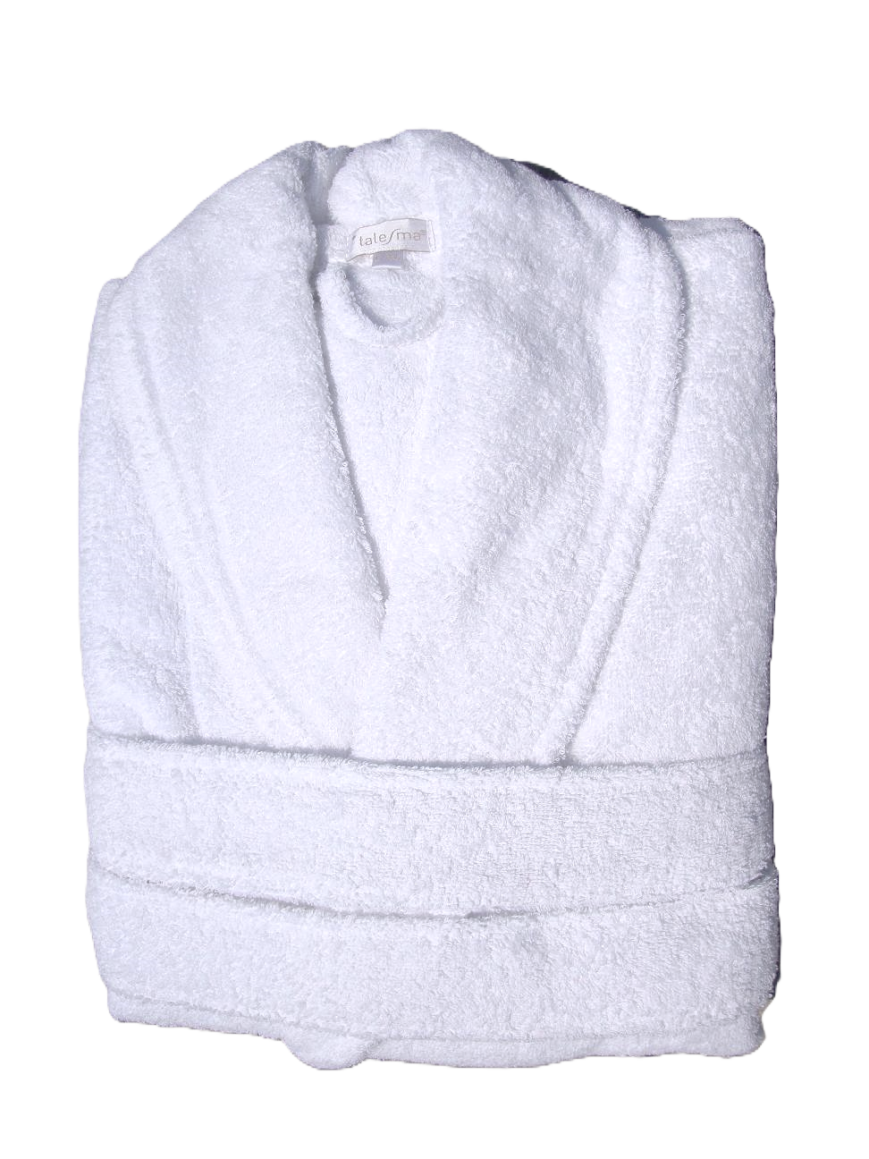 Monogrammed Shawl Terry Bath Robe - White