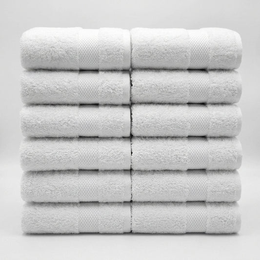 Bamboo - Set of 12 White Wash Cloths