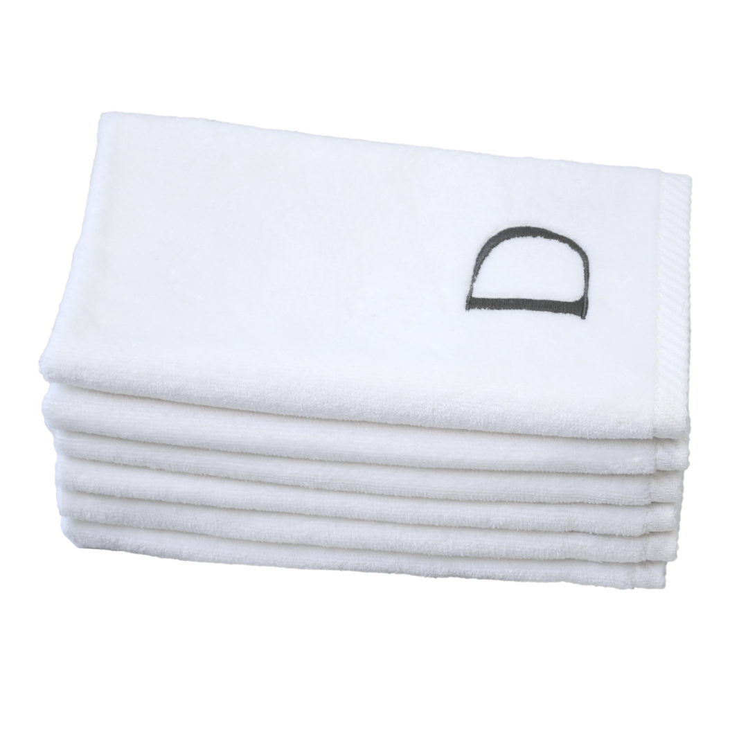 Monogram  - Set of 6 White Hand/Guest Towels