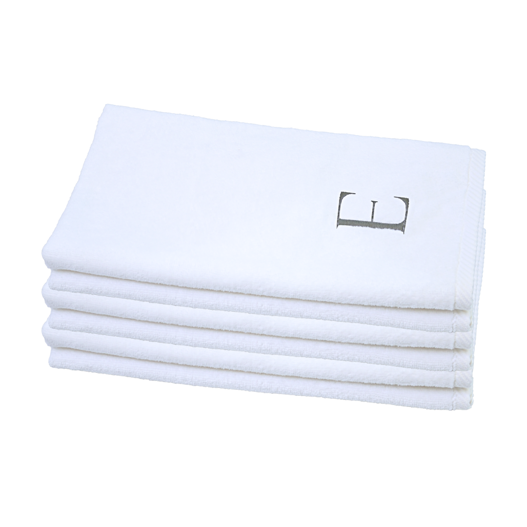 Monogram  - Set of 6 White Hand/Guest Towels