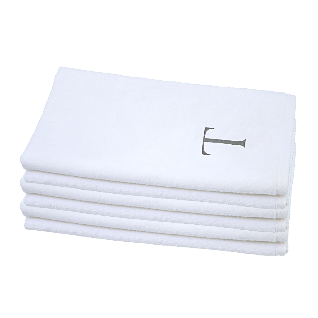 Monogram  - Set of 6 White Hand/Guest Towels