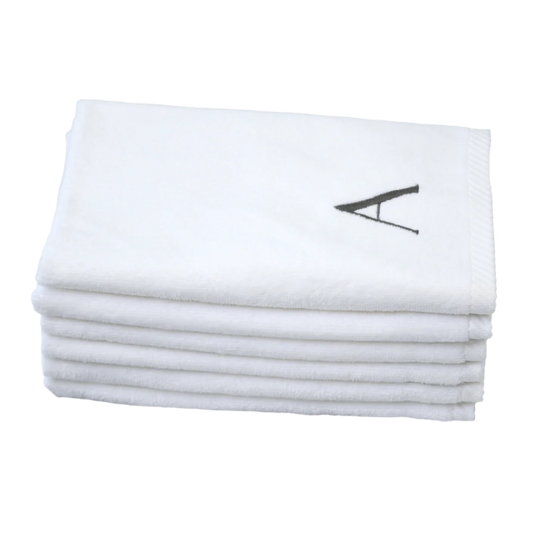 Monogram  - Set of 6 White Hand/Guest Towels