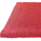 Pin Stripes Bath Rug - Bright Red