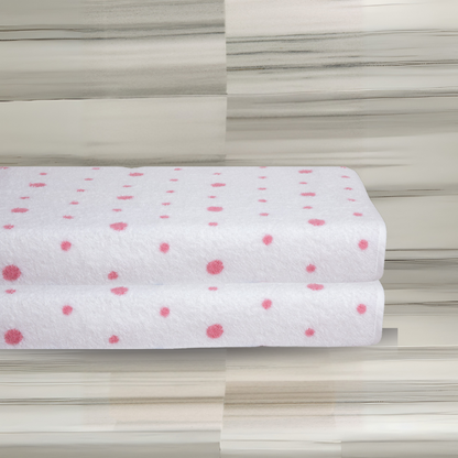 Whimsical Dots Bath Sheet -  Set of 2