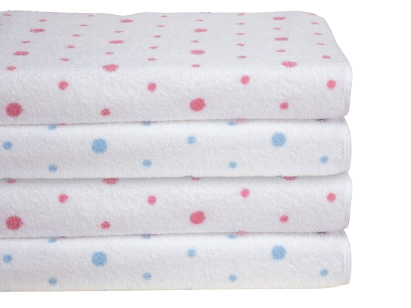 Whimsical Dots Bath Sheet -  Set of 2