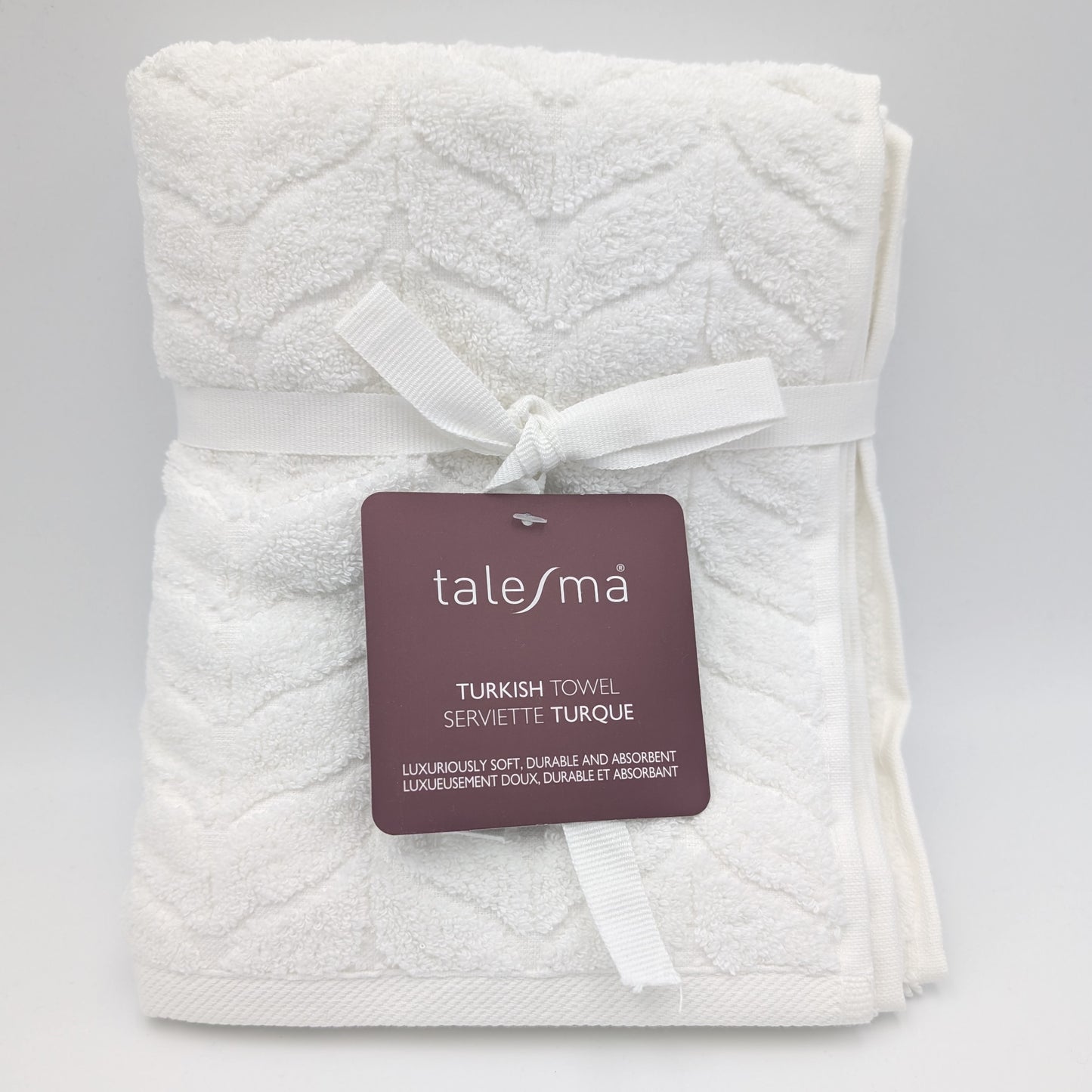 Romance - Set of 12 White Hand Towels