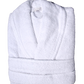 Monogrammed Shawl Terry Bath Robe - White