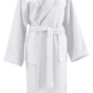 Monogrammed Terry Waffle Shawl Bath Robe - White
