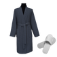 Waffle Kimono Bath Robe & Slippers