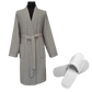Waffle Kimono Bath Robe & Slippers