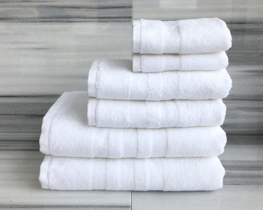 Monogrammed Ritz Towels - White - Set of 6
